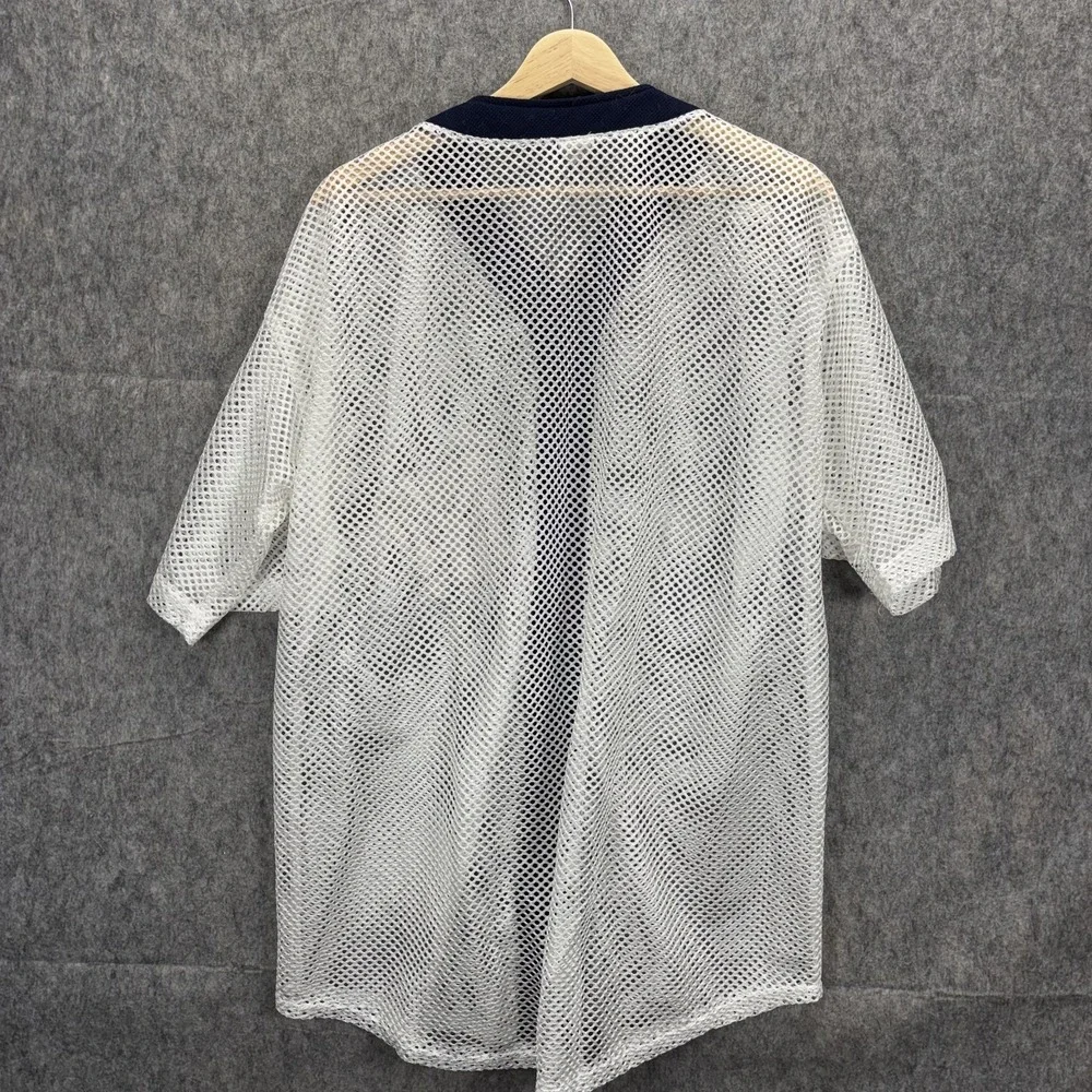 Vintage Adidas New York Yankees Jersey Men's XL Mesh White Navy MLB USA 90s